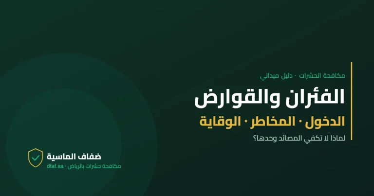 الفئران والقوارض — دليل مكافحة الحشرات | ضفاف الماسية