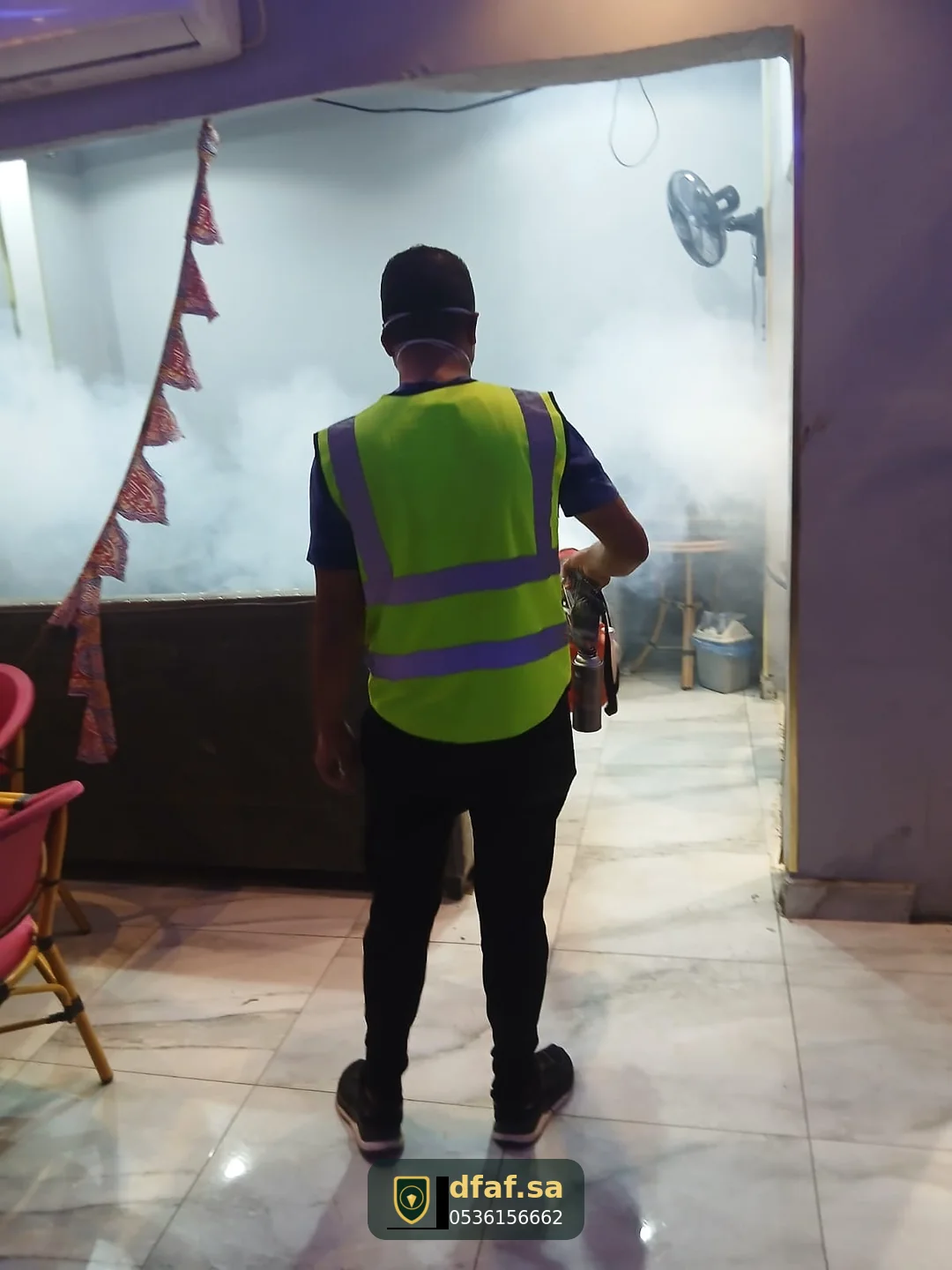 رش ضبابي احترافي للمطاعم والمنشآت